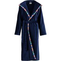 Cawö Cawö Dames Badjas met Capuchon 1459 - Marine 42 - thumbnail
