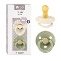 Bibs 2 Fopspeen Duo Sage Ivory - thumbnail