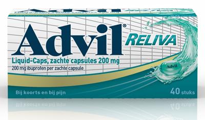 Advil Reliva liquid capsules 200mg 40 Capsules