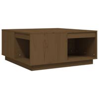 Salontafel 80x81x36,5 cm massief grenenhout honingbruin - thumbnail