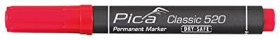 Pica Permanentmarker | rood | streepbreedte 1-4 mm | ronde punt | 10 stuks - 520/40 - 520/40 Pica Permanentmarker | rood | streepbreedte 1-4 mm | ronde punt | 10 stuks - 520/40 - 520/40