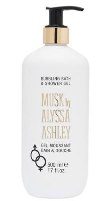 Alyssa Ashley douche met pomp musk 500ml unisex Alyssa Ashley douche met pomp musk 500ml unisex
