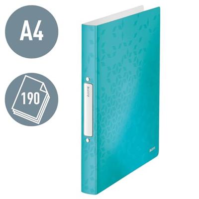 Leitz WOW ringmap, uit PP, ft A4, ijsblauw