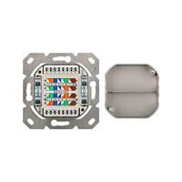 Goobay 68246 CAT 6 inbouwdoos (UP), 2 x RJ45 UAE stopcontact, 1 Gigabit ethernet, databose, netwerkdoos voor inbouw, afgeschermd - thumbnail