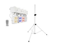 EUROLITE Set LED KLS-180 white + BS-2 EU Loudspeaker Stand white - thumbnail