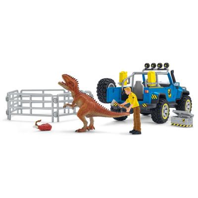 Schleich Off-road voertuig met dino wachtpost