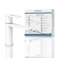 Schutte MANHATTAN Wastafelkraan | Mat Wit - 33018 - thumbnail