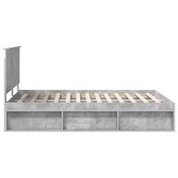 Bedframe Concerte Grijs 135 x 190 cm Massief grenenhout - thumbnail