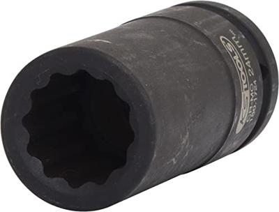 KS Tools 150.1724 3/4 12-kant aandrijfaskrachtsteekvoet, lang, 24 mm