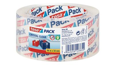 tesa CRYSTAL CLEAR 57807-00000-01 Pakband tesapack Transparant (l x b) 66 m x 50 mm 1 stuk(s) tesa CRYSTAL CLEAR 57807-00000-01 Pakband tesapack Transparant (l x b) 66 m x 50 mm 1 stuk(s)