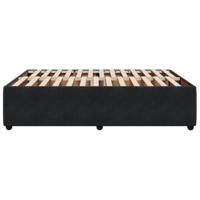 Bedframe zonder matras 140x200 cm fluweel zwart - thumbnail