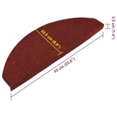 Trapmatten zelfklevend 15 st 65x26 cm rood