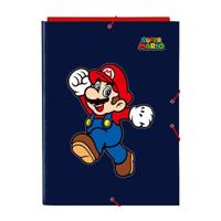 Map Super Mario World Marineblauw A4 - thumbnail