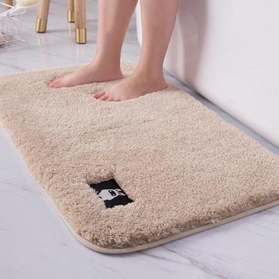 Badkamer toilet absorberend Badmat tapijt slaapkamer antislip voet pad grootte: 60x90cm (romig-wit)