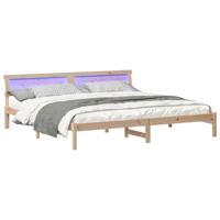 Bedframe Bruin 180 x 200 cm Massief grenenhout - thumbnail