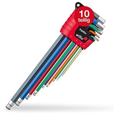 Wiha MagicRing Inbus Haakse schroevendraaierset 1.5 mm, 2 mm, 2.5 mm, 3 mm, 4 mm, 5 mm, 6 mm, 8 mm, 10 mm 1.5 mm, 2 mm, 2.5 mm, 3 mm, 4 mm, 5 mm, 6 mm, 8 mm,