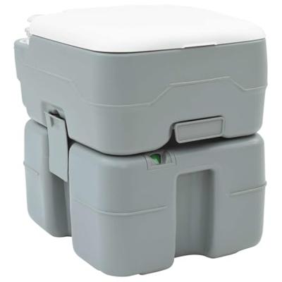 Camping Toilet Set 2 pcs Grijs 50,5 x 33 x 103 cm