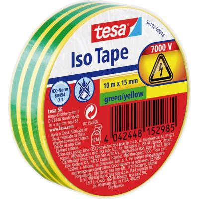 tesa 56192-00014-22 Isolatietape Groen, Geel (l x b) 10 m x 15 mm 1 stuk(s) tesa 56192-00014-22 Isolatietape Groen, Geel (l x b) 10 m x 15 mm 1 stuk(s)