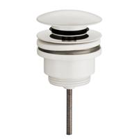 Wiesbaden Caral Clickwaste Afvoerplug 5/4" Glans Wit - Eenvoudig en Stijlvol - thumbnail