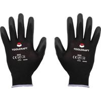 TOOLCRAFT TO-5621547 Polyester, Polyurethaan Werkhandschoen Maat (handschoen): 9 Cat II 1 paar - thumbnail