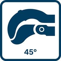 Bosch Professional 1600A02W3T 1600A02W3T Hoekbuistang 45° - thumbnail