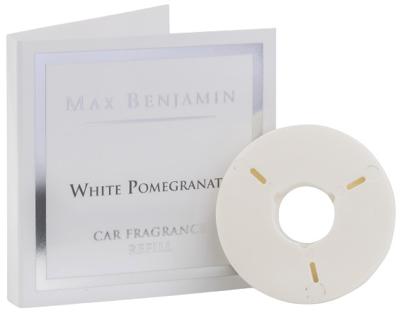 Max Benjamin navulling autoparfum White Pomegranate 7 cm wit