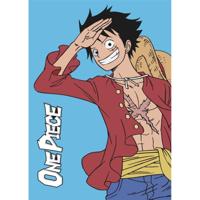 One Piece Fleece Plaid blauw 100 x 140 cm - thumbnail