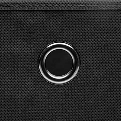 Opbergboxen met deksel 4 st 28x28x28 cm zwart Opbergboxen met deksel 4 st 28x28x28 cm zwart