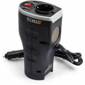 Technaxx TE13 Omvormer 200 W 12 V/DC - 230 V/AC, 5 V/DC Past in bekerhouder Technaxx TE13 Omvormer 200 W 12 V/DC - 230 V/AC, 5 V/DC Past in bekerhouder