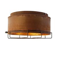 QAZQA Industriële plafondlamp roestbruin 35 cm - Barril - thumbnail
