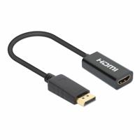 Manhattan 153713 DisplayPort Adapter [1x HDMI-bus - 1x DisplayPort stekker] Zwart 15 cm - thumbnail