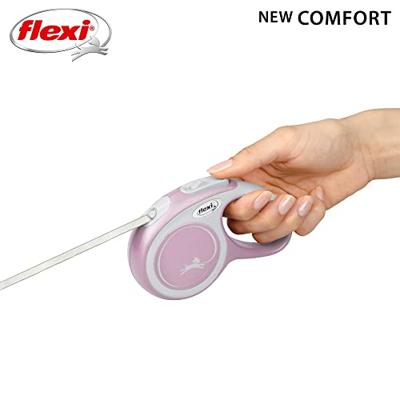 Hondenriem Flexi New Comfort Roze Maat XS (3 m)
