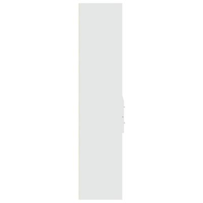 Hoge kast 70x42,5x185 cm bewerkt hout wit