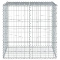 Schanskorf 100x100x100 cm gegalvaniseerd ijzer zilverkleurig - thumbnail