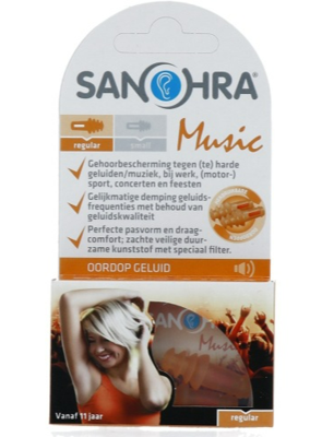 Sanohra Oordopjes Muziek Regular Sanohra Oordopjes Muziek Regular