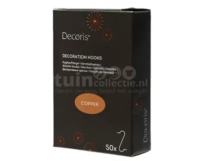 Kerstbalhaakjes Koper 50st