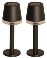 Luxform Zwarte tafellampCala Dor set van 2 - LWE20286 - thumbnail