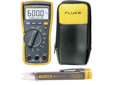 Fluke 115+LVD2+C90 Multimeter Digitaal CAT III 600 V Weergave (counts): 6000