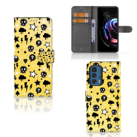 Telefoonhoesje met Naam Motorola Edge 20 Pro Punk Geel - thumbnail
