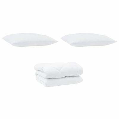 Winter Dekbed met kussen 3 pcs Wit 240 x 260 cm Microfibre