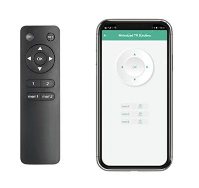 My Wall HL43MWL TV-plafondbeugel Met afstandsbediening, Zwenkbaar, Kantelbaar 58,4 cm (23) - 139,7 cm (55) Besturing via app, Plafondhouder, Met elektromotor,