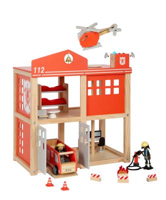 Small Foot - houten grote brandweerkazerne met accessoires