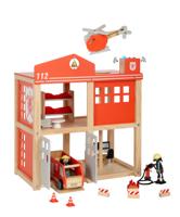 Small Foot - houten grote brandweerkazerne met accessoires - thumbnail