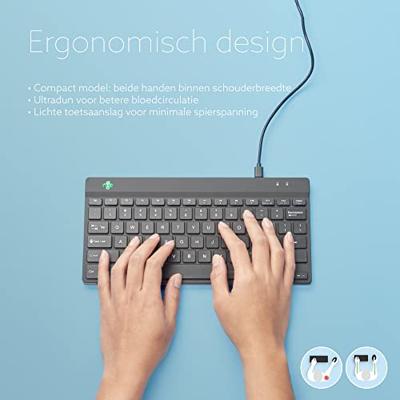 R-Go Compact Break ergonomisch toetsenbord, azerty - thumbnail