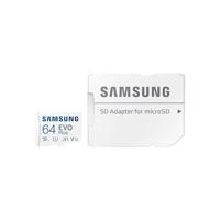 Samsung EVO Plus microSD-kaart Retail 64 GB UHS-I, v30 Video Speed Class, A2 Application Performance Class Incl. SD-adapter - thumbnail