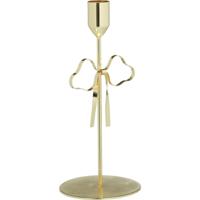 Kandelaar Metaal Strik Goud 20,6cm - thumbnail