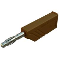 SKS Hirschmann LAS N WS Au Lamellenstekker Stekker, recht Stift-Ø: 4 mm Bruin 1 stuk(s) - thumbnail