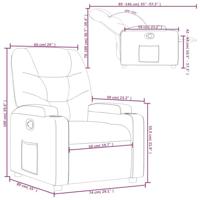 Fauteuil verstelbaar stof donkergroen - thumbnail