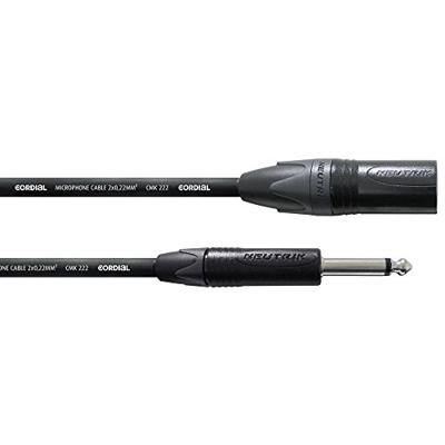 Cordial CPM 2.5 MP Neutrik verloopkabel 1x XLR male naar 1x jack mono 2,5m Cordial CPM 2.5 MP Neutrik verloopkabel 1x XLR male naar 1x jack mono 2,5m