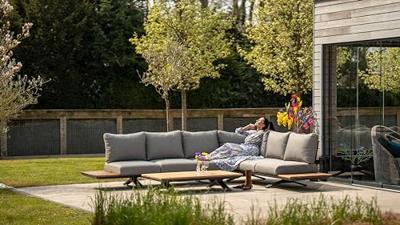 Loungehoek L bescherm hoes 215 x 85 x 70 cm